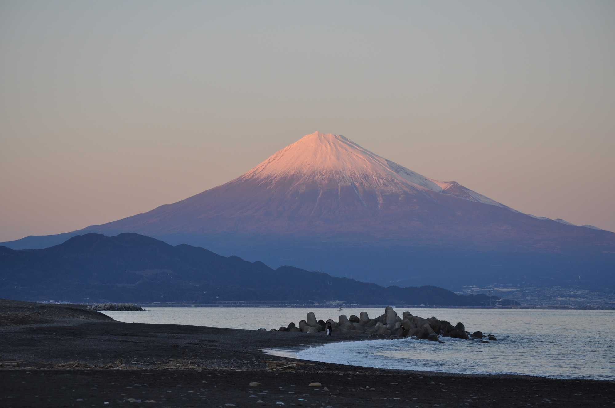 清水三保の夕暮れ時 Mt Fuji View Spot 富士山 Chafuka