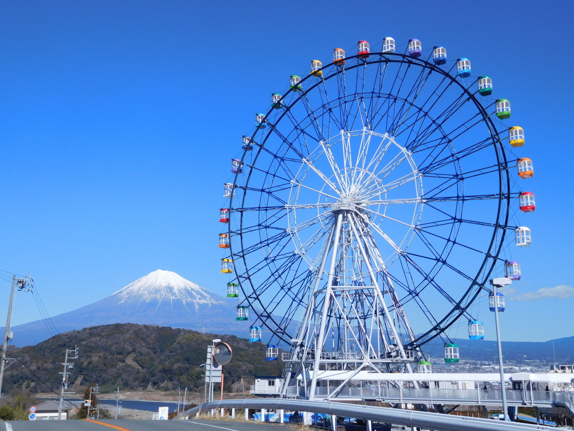 富士山と観覧車 Mt Fuji View Spot 富士山 Chafuka