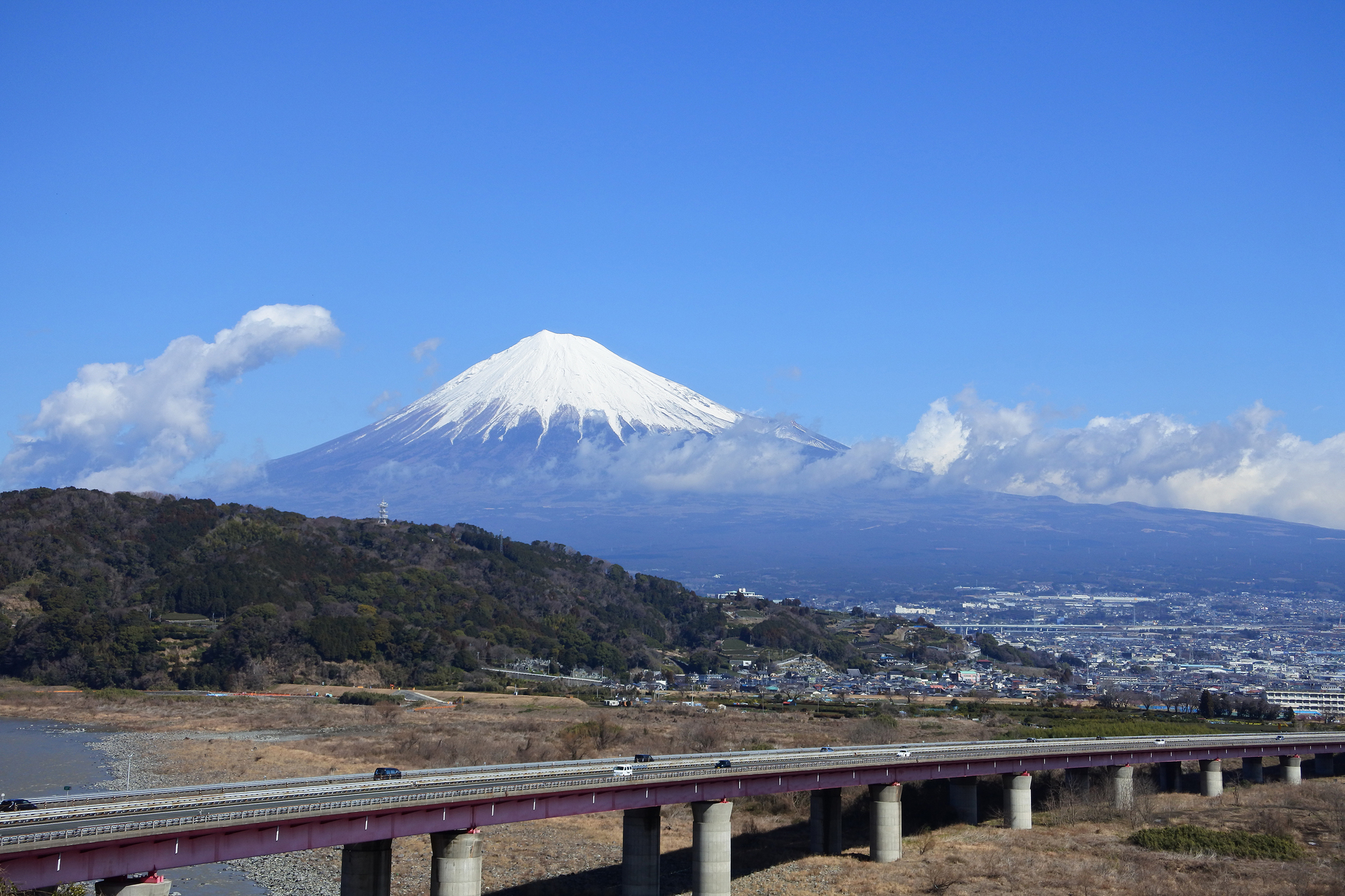 富士川ｓａから見る富士山 Mt Fuji View Spot 富士山 Chafuka