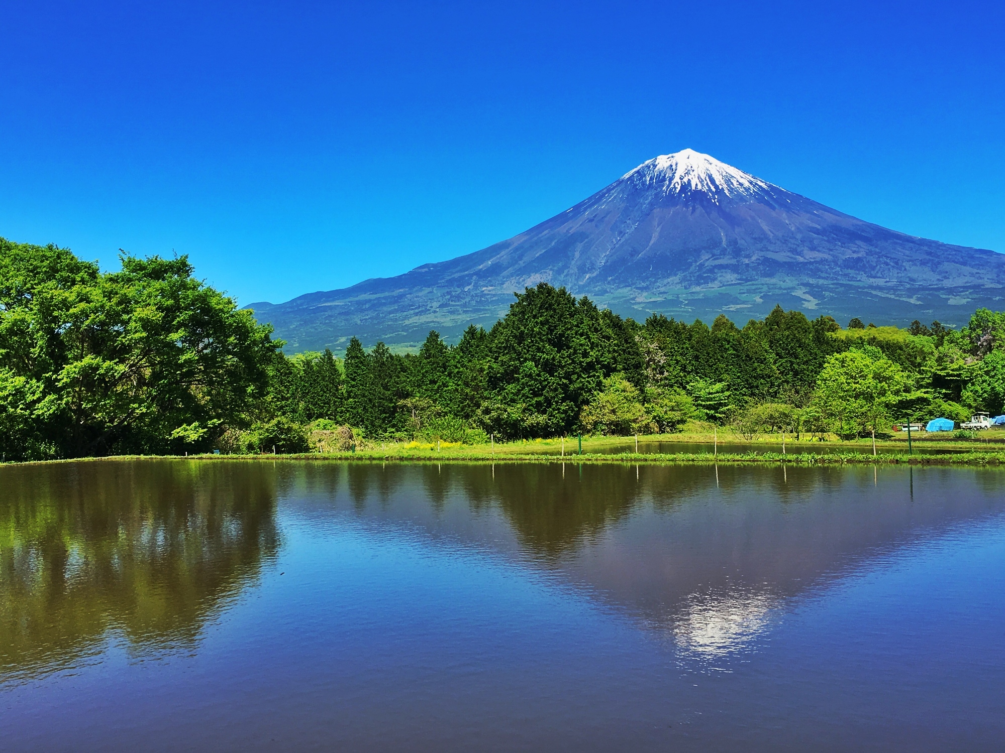 のどかな風景 Mt Fuji View Spot 富士山 Chafuka