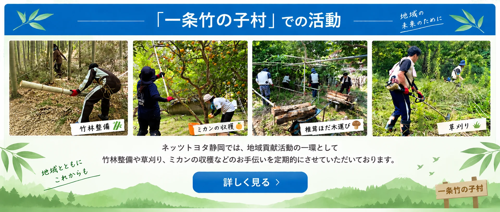 「一条竹の子村」での活動